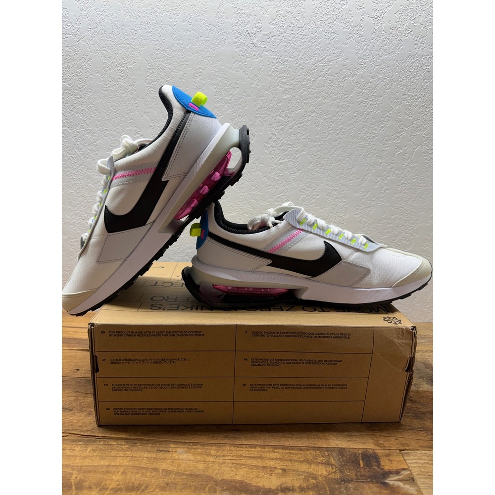 Nike Air Max Pre-Day White Pure Platinum Volt DZ4399-100 Mens 10 Womens 11.5 - Picture 3 of 9
